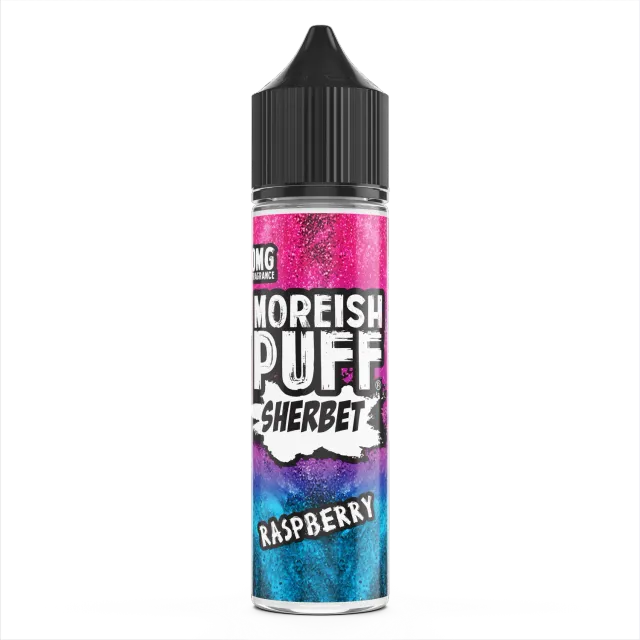 Moreish Puff Raspberry Sherbet e-juice 50ml bringebær