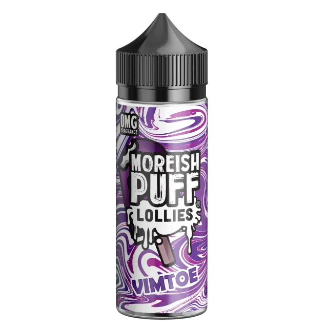 Moreish Puff Lollies Vimtoe e-væske 100ml frukt-is