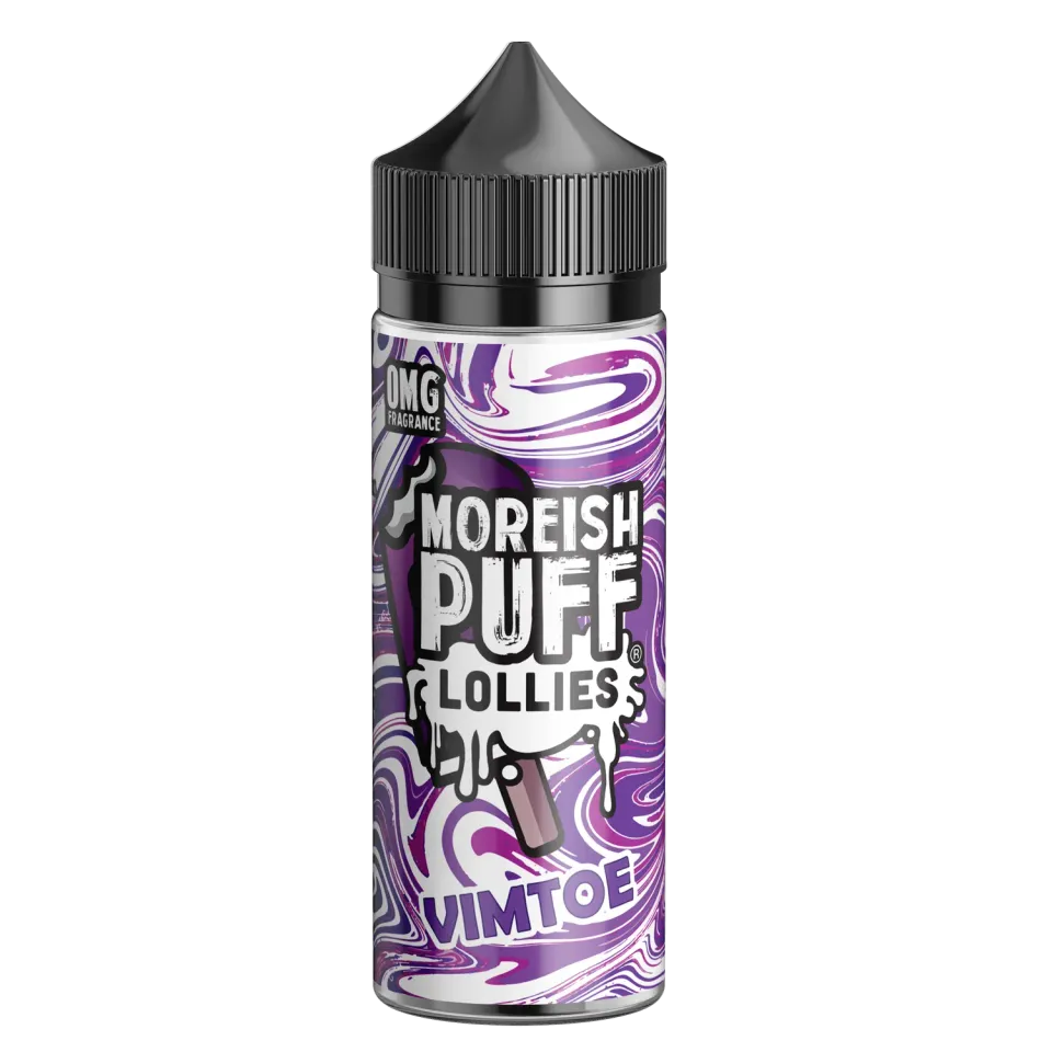 Moreish Puff Lollies Vimtoe e-væske 100ml frukt-is