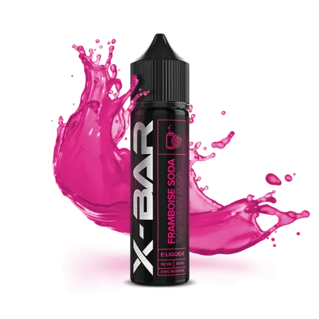 X-Bar e-væske Bringebær Soda 50ml frisk