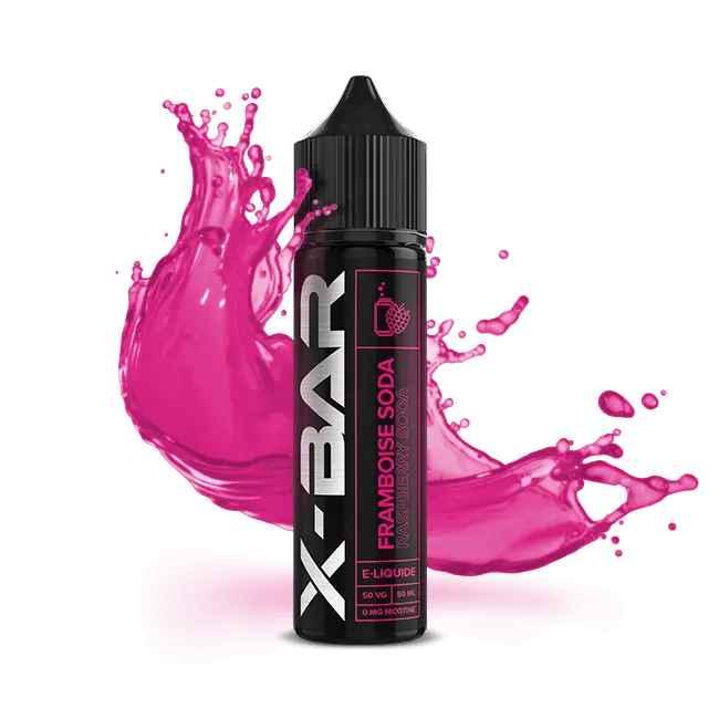 X-Bar e-væske Bringebær Soda 50ml frisk