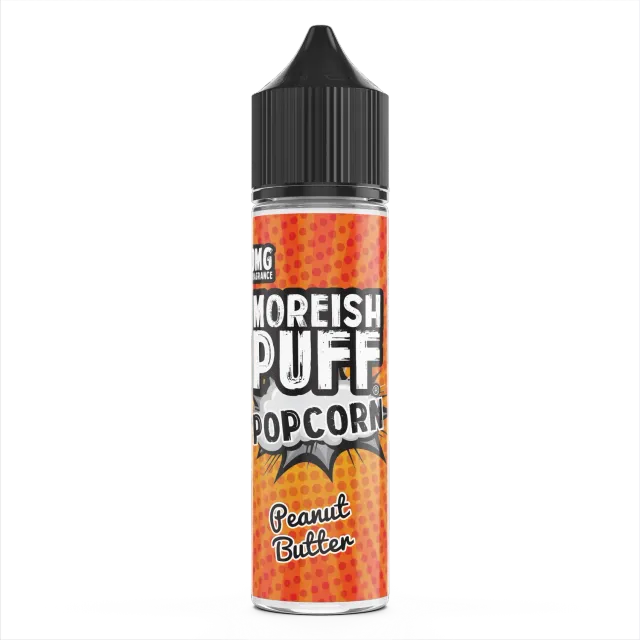 Moreish Puff Popcorn Peanut Butter Popcorn e-væske 50ml nøtt