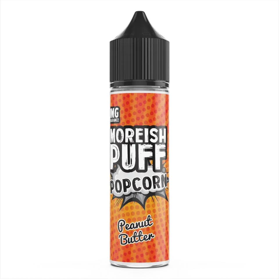 Moreish Puff Popcorn Peanut Butter Popcorn e-væske 50ml nøtt