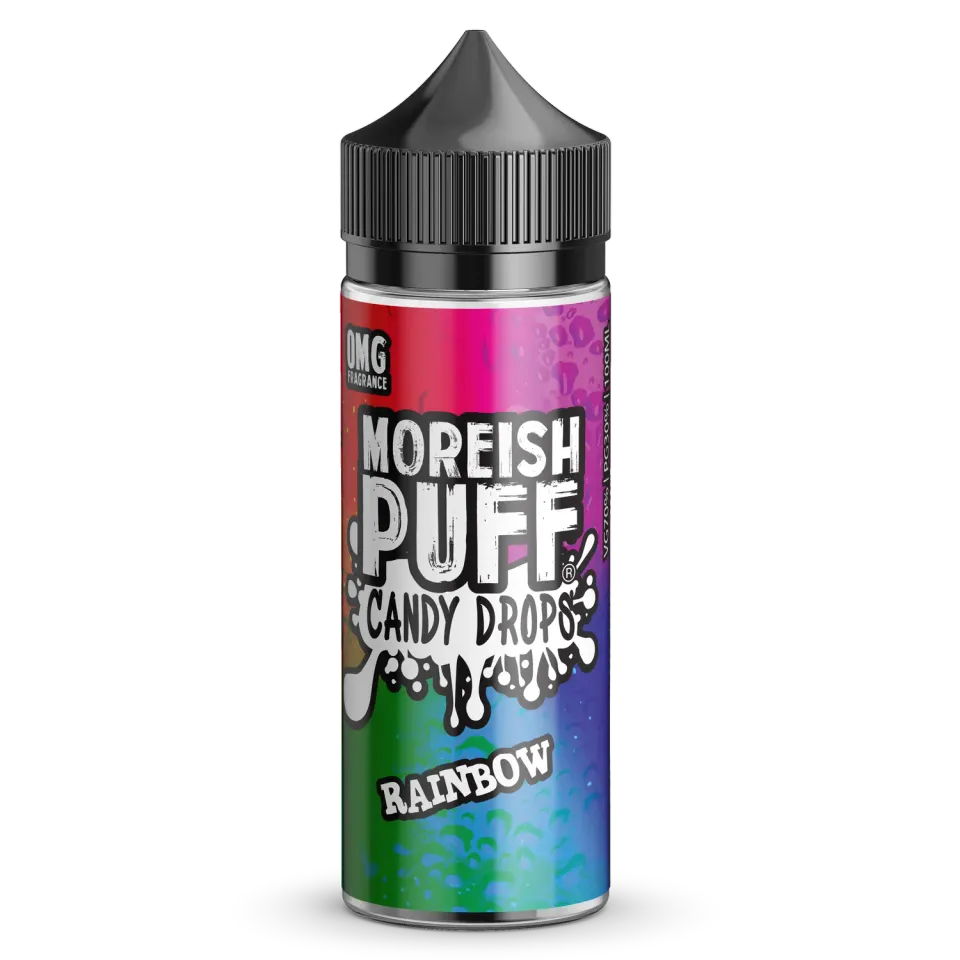 Moreish Puff Candy Drops Rainbow Candy e-juice 100ml søt