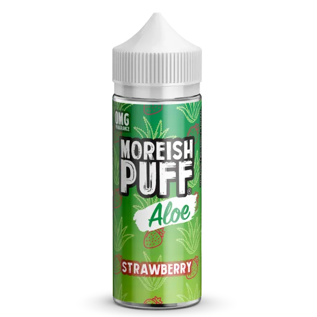 Moreish Puff Strawberry Aloe e-juice 100ml jordbær