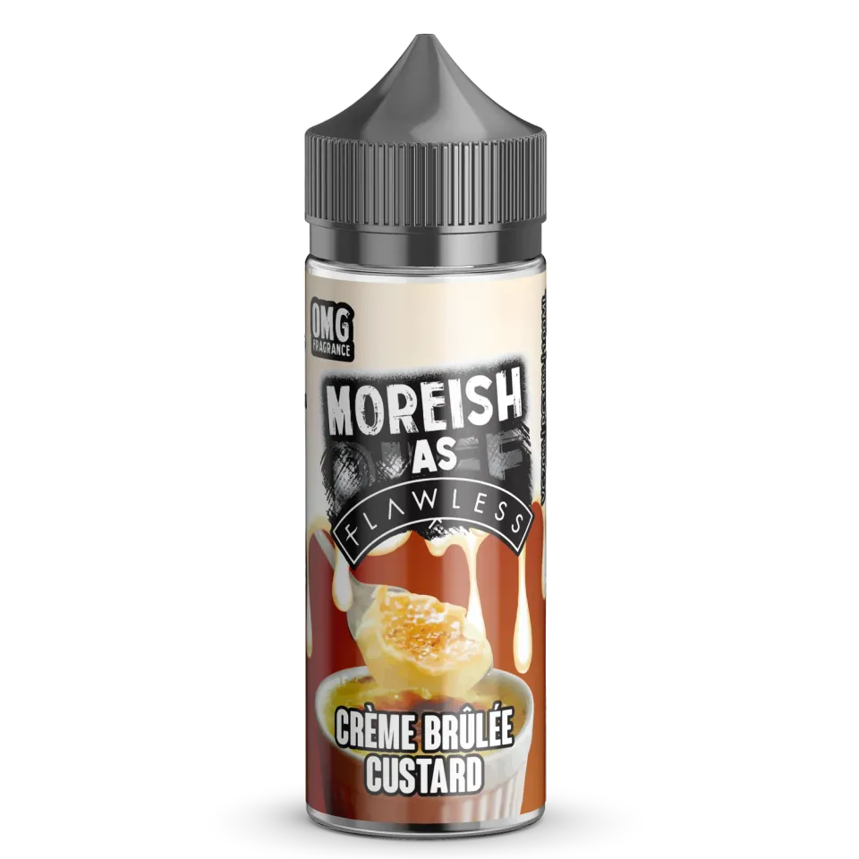 Moreish As Flawless Creme Brulee Custard 100ml shortfill vanilje