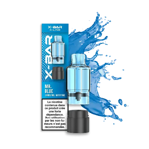 X-Bar X-Line pod Mr Blue blåbær mynte 12ml