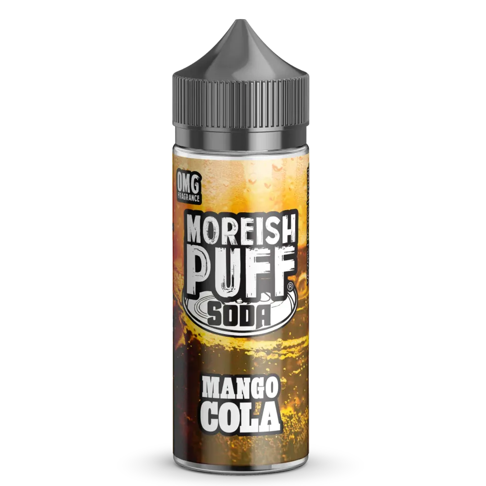 Moreish Puff Soda Mango Cola e-væske 100ml 0mg brus