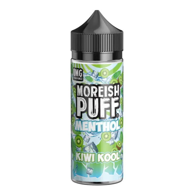 Moreish Puff Menthol Kiwi Menthol e-juice 100ml - kiwi mentol