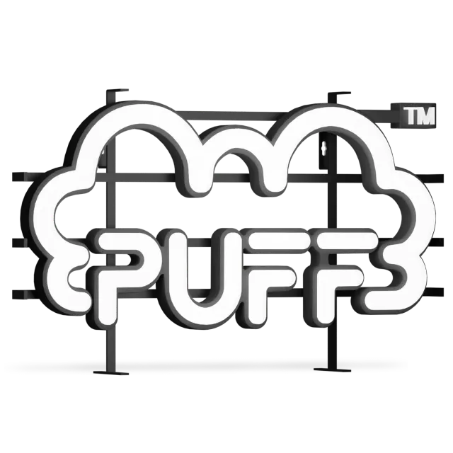 Puff Bar PUFF LED-skilt neon veggskilt