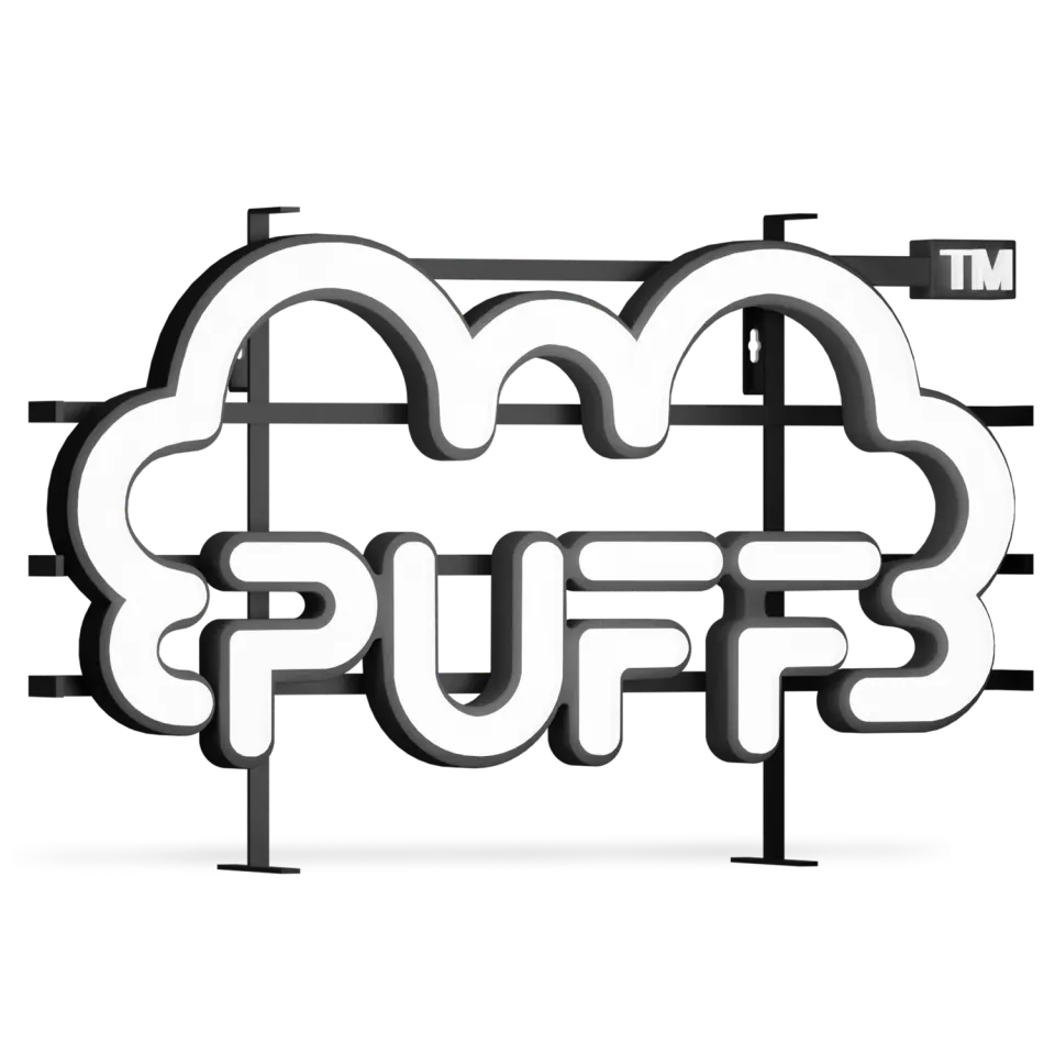 Puff Bar PUFF LED-skilt neon veggskilt