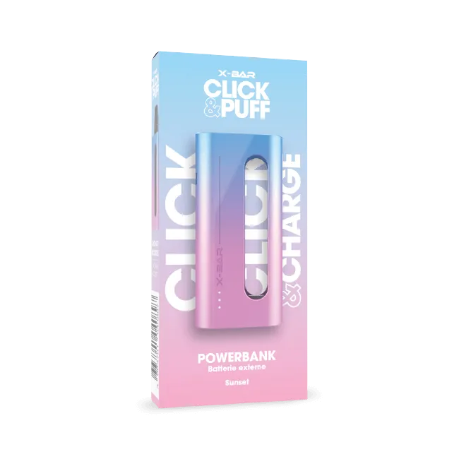 X-Bar Click & Charge Sunset lader til Click & Puff
