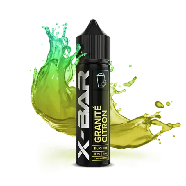 X-Bar Granité Citron e-væske 50 ml nikotinfri sitronis