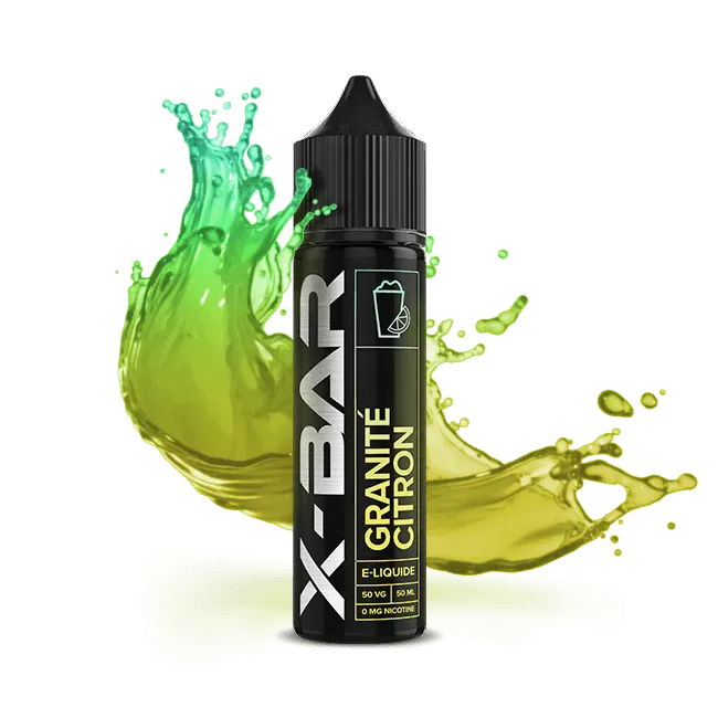 X-Bar Granité Citron e-væske 50 ml nikotinfri sitronis