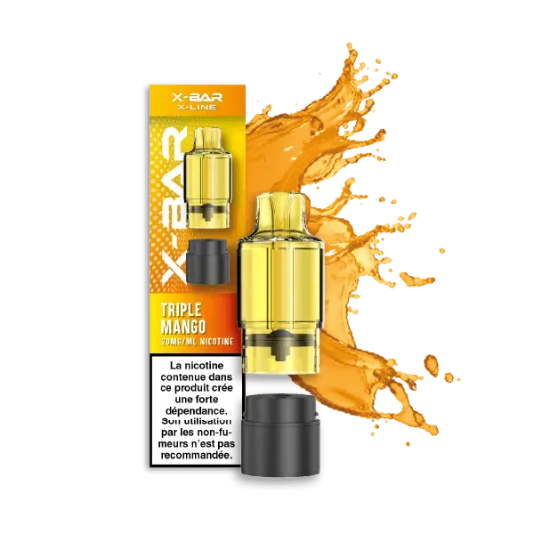 X-Bar Club X-Line pod trippel mango Triple Mango fruktig