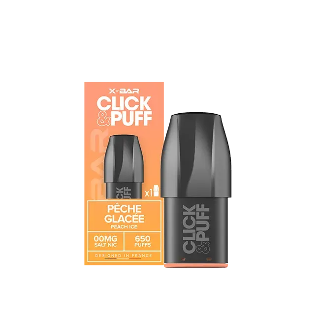X-Bar Click & Puff Pêche Glacée pod 2 ml fersken