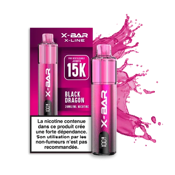 X-Bar X-Line Black Dragon Ice vape kit dragefrukt