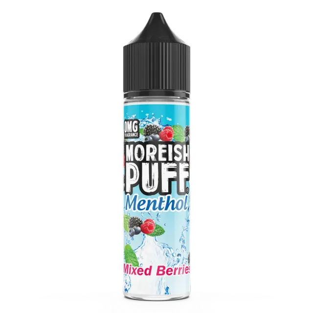 Moreish Puff Mixed Berries Menthol shortfill e-væske 50ml 0mg