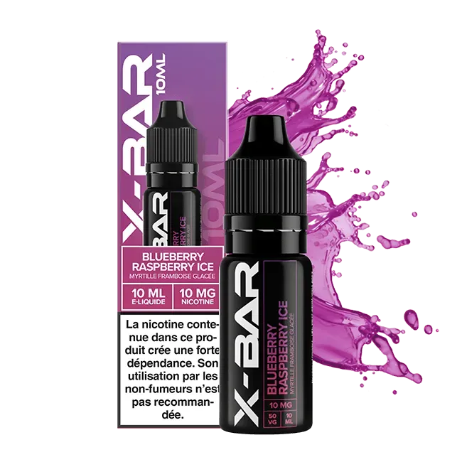 X-Bar Myrtille Framboise e-væske 10 ml blåbær-bringebær