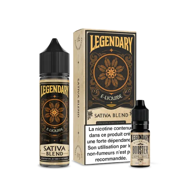 X-Bar Legendary e-væske sativa blend 50 ml urte