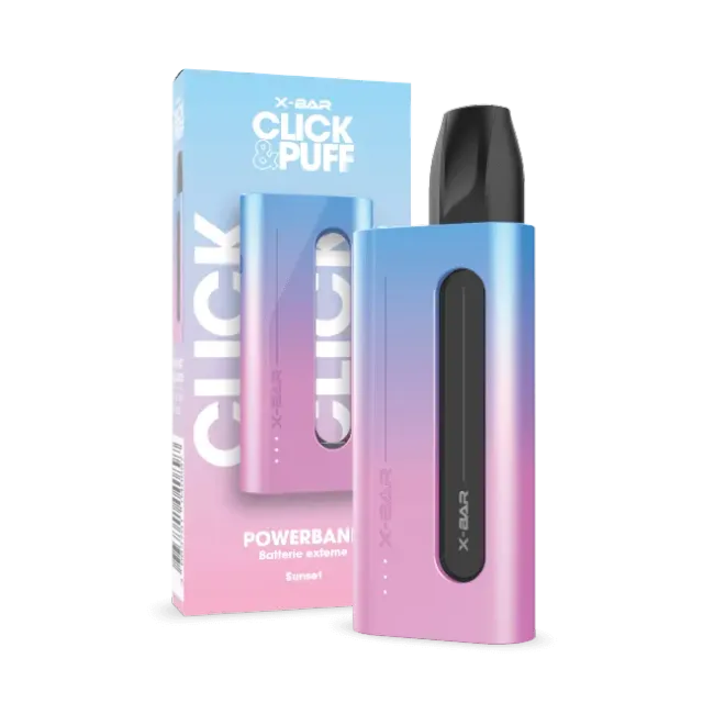 X-Bar Click & Charge Sunset lader til Click & Puff