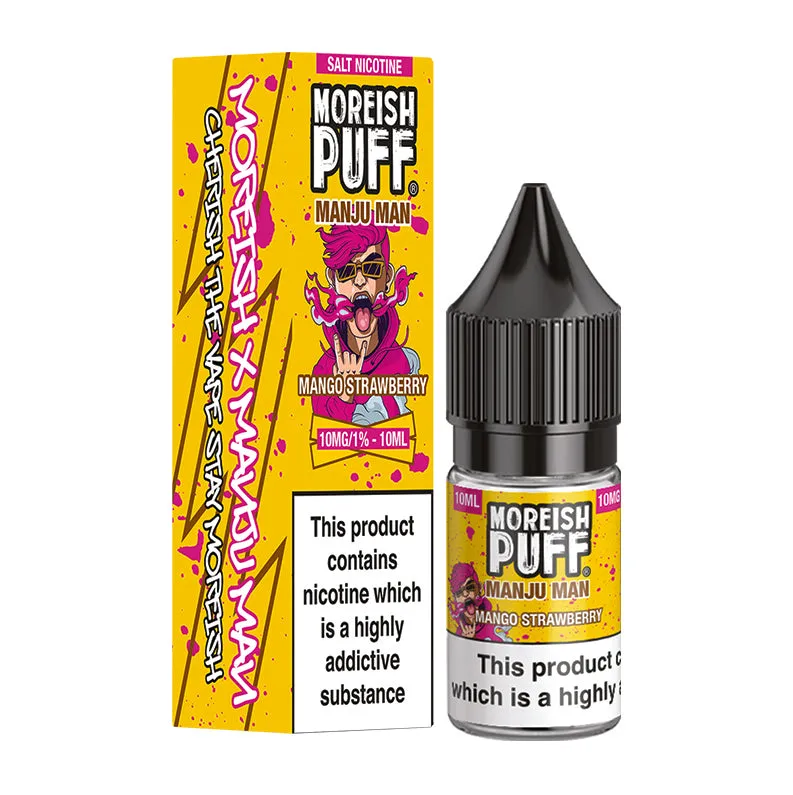 Moreish Puff Manju Man Mango Strawberry nikotinsalt 10ml 10mg