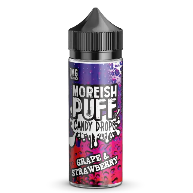 Moreish Puff Candy Drops Grape & Strawberry e-juice 100ml søt godteri