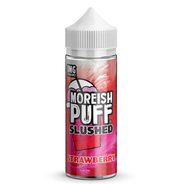 Moreish Puff Slushed shortfill e-juice 100ml jordbær is