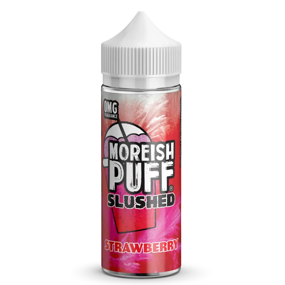 Moreish Puff Slushed shortfill e-juice 100ml jordbær is