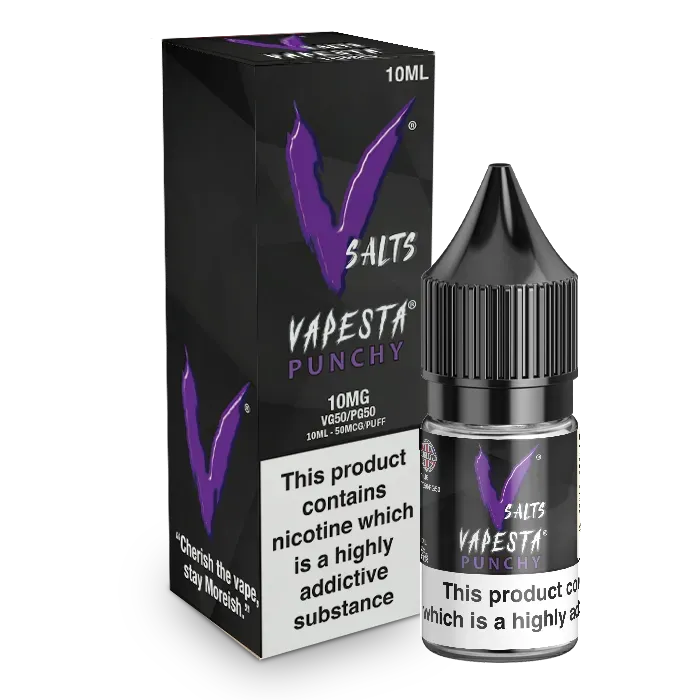 Vapesta Punchy nic salt 10ml 10mg tropisk energidrikk