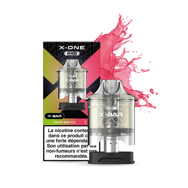X-Bar X-ONE PRO Jordbær Kiwi Ice pods 12 ml is