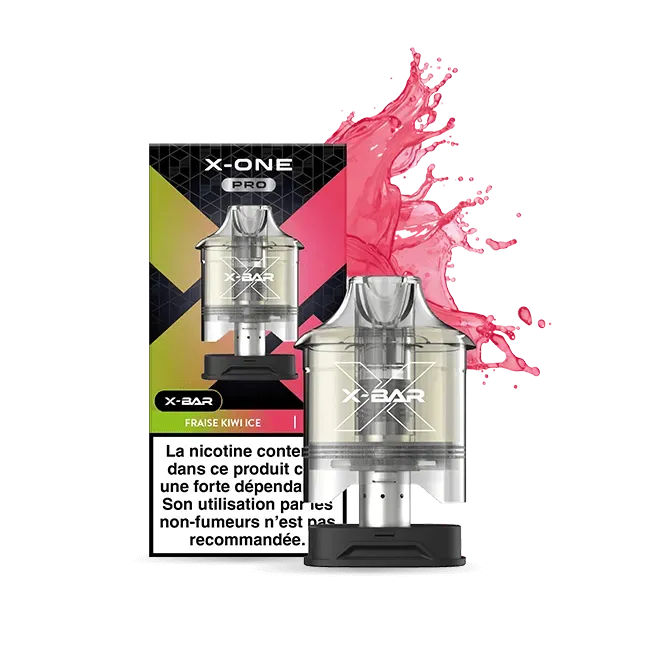 X-Bar X-ONE PRO Jordbær Kiwi Ice pods 12 ml is