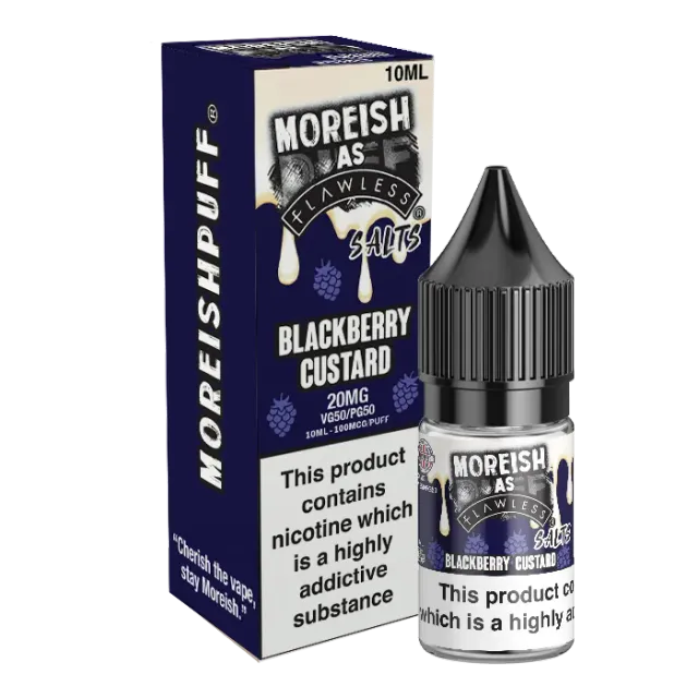 Moreish as Flawless Blackberry Custard e-juice 10ml 20mg