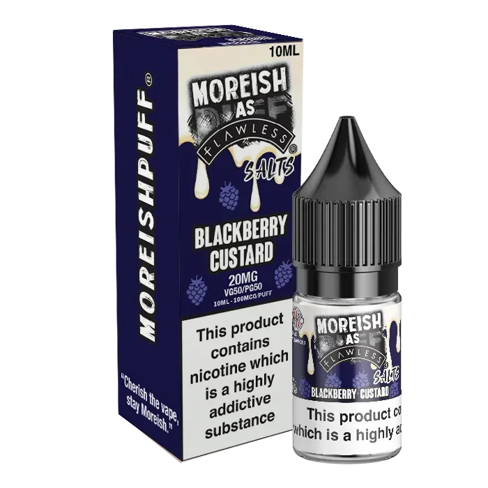 Moreish as Flawless Blackberry Custard e-juice 10ml 20mg