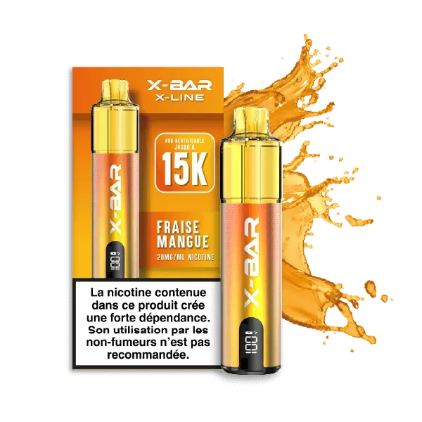 X-Bar X-LINE Fraise Mangue startkit jordbær-mango