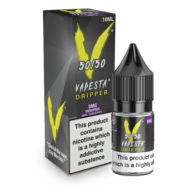 Vapesta Dripper e-væske 10ml 50/50 sitron