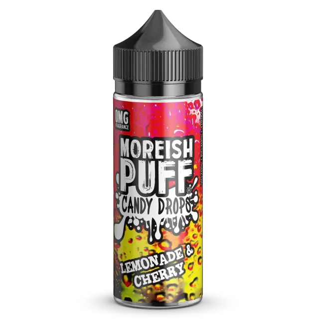 Moreish Puff Lemonade & Cherry Candy Drops shortfill 100ml brus