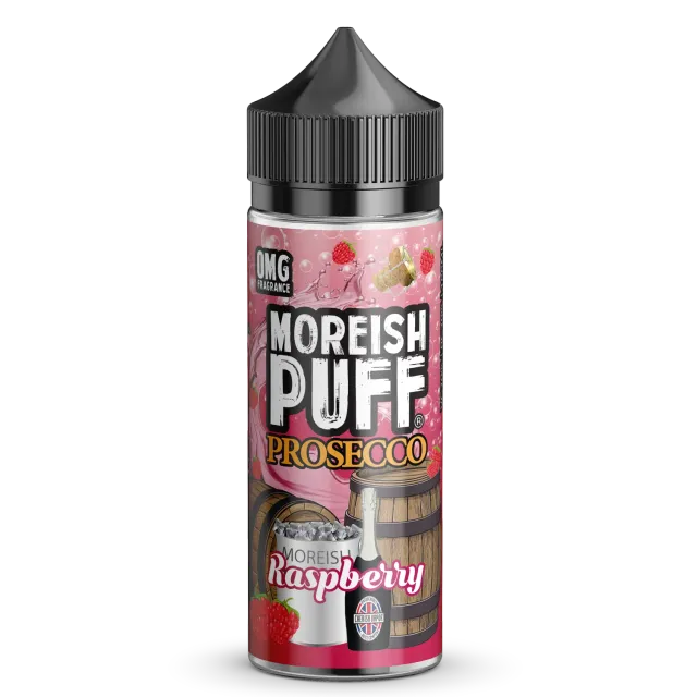 Moreish Puff Raspberry Prosecco 100ml e-juice bringebær