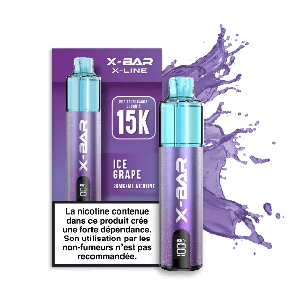 X-Bar X-Line Ice Grape vape kit 20 mg/ml nikotinsalt
