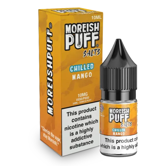 Moreish Puff Chilled Mango e-væske 10ml mango-is