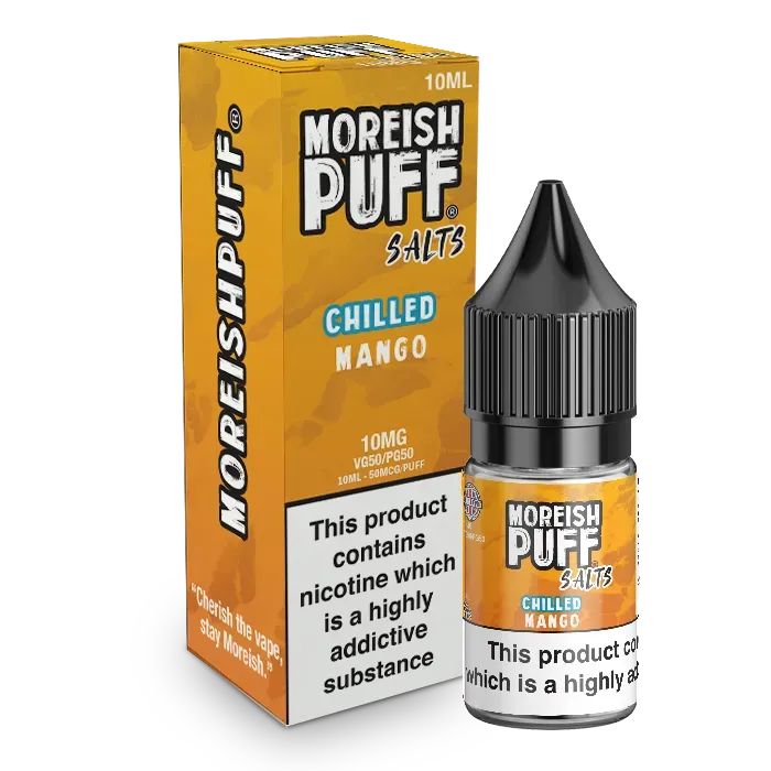 Moreish Puff Chilled Mango e-væske 10ml mango-is