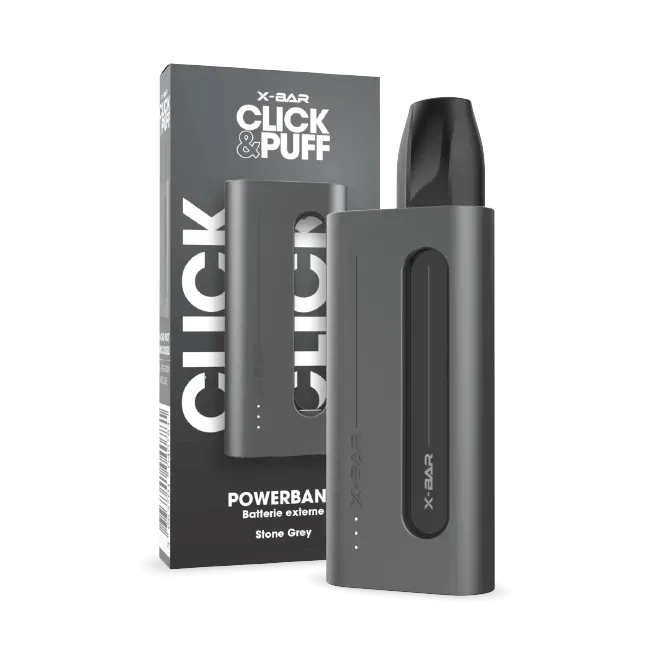 X-Bar Click & Charge Stone Gray lader grå