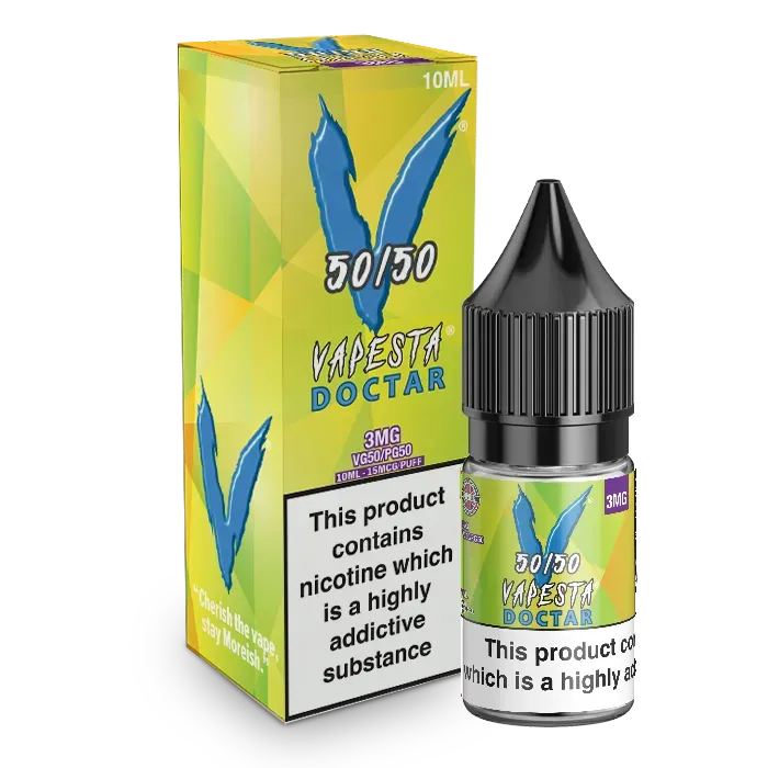 Moreish Puff Vapesta Doctar e-væske 10ml 12mg sitrus