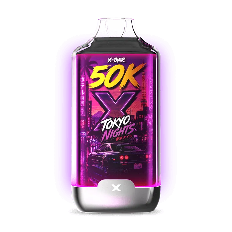 X-Bar Ice City Tokyo Nights vape-kit rosa dragefrukt ice 32 ml