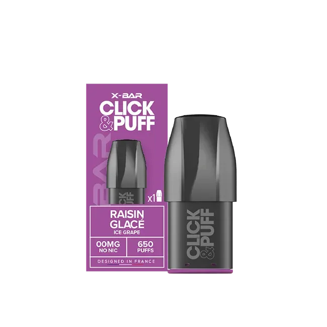 X-Bar Click & Puff Raisin Glacé pod drue-is 2 ml