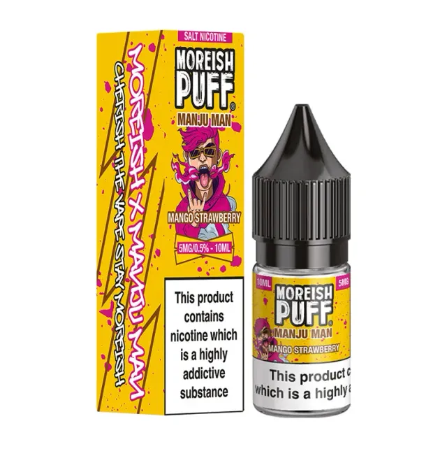 Moreish Puff Manju Man Mango Strawberry nikotinsalt 10ml 10mg