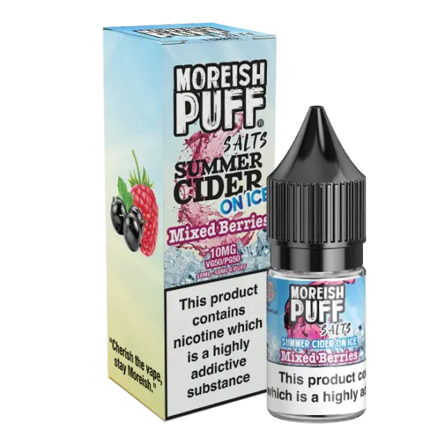 Moreish Puff Summer Cider Mixed Berries nic salt 10ml bær