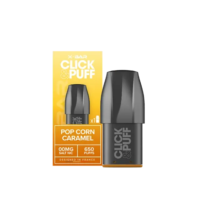 X-Bar Click & Puff Pod Popcorn Karamell 2ml