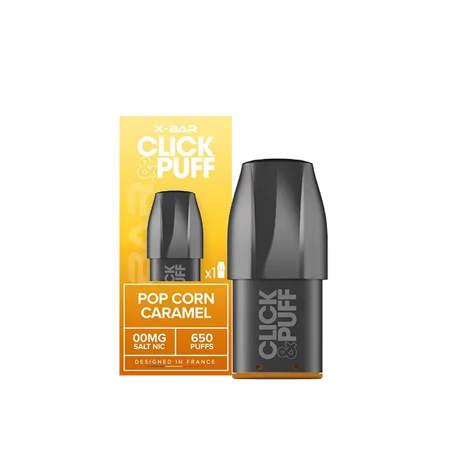 X-Bar Click & Puff Pod Popcorn Karamell 2ml