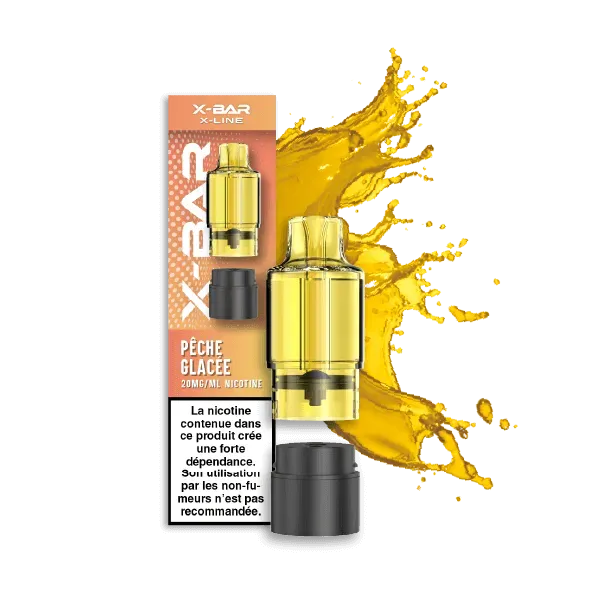 X-Bar X-Line Pêche Glacée pod fersken-is 12 ml